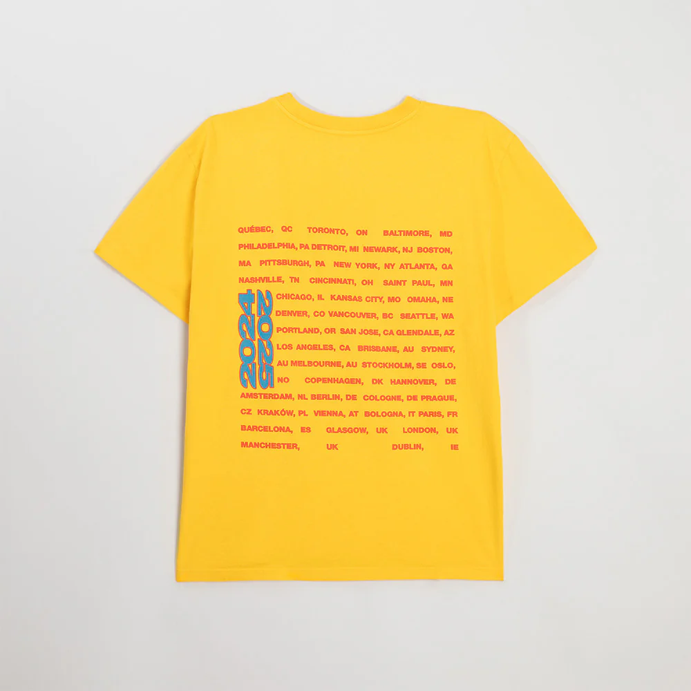 Color Burst HIT ME HARD AND SOFT: THE TOUR Gold T-Shirt - Image 2