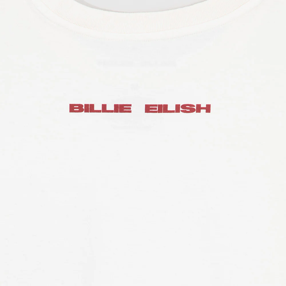 Falling Scatter Text White T-shirt - Image 4