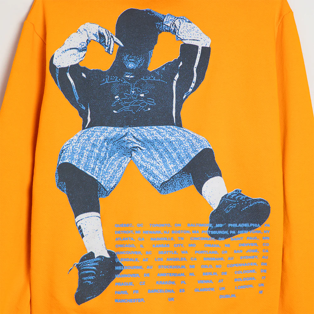 HIT ME HARD AND SOFT: THE TOUR Orange Dateback Zip Hoodie - Image 4