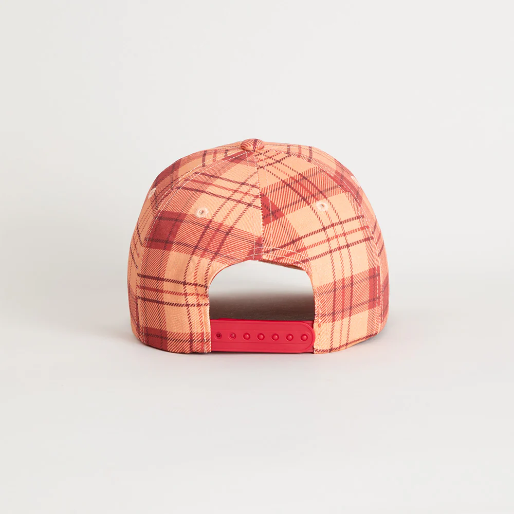 PLAID HAT WITH FELT LOGOS - Image 3